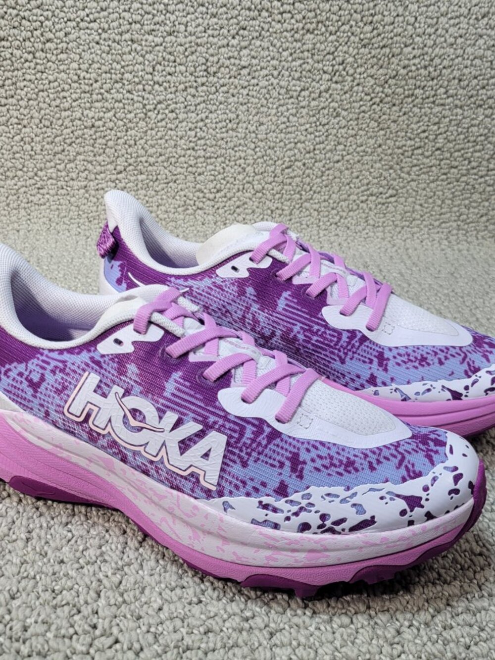 HOKA One One Speedgoat 6 Youth Size 6 Starlight Glow Lupine - Picture 6 of 11